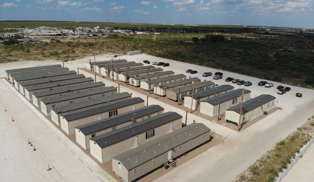 An aerial shot of the whole of the CHH Jal compound