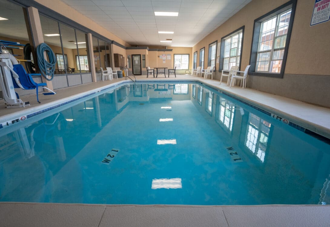 Close up shot of the swimming pool in CHH Big Spring lodge
