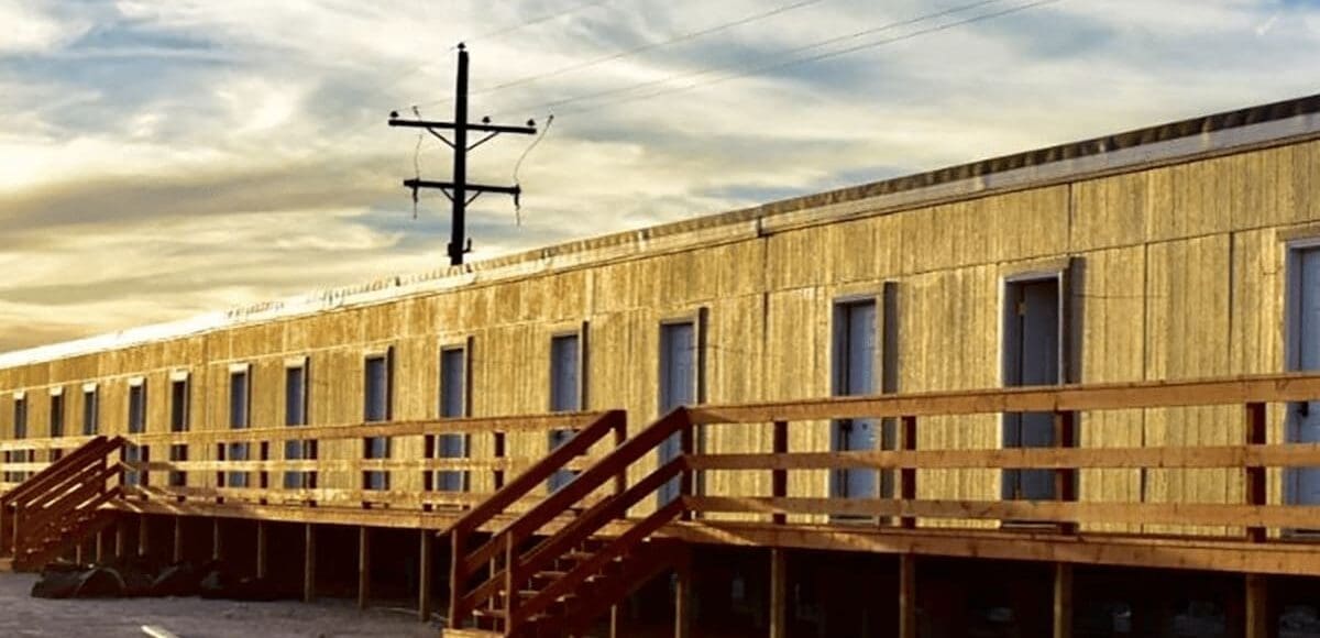 An outdoor shot of the frontal appearance of the units in CHH Orla Lodge